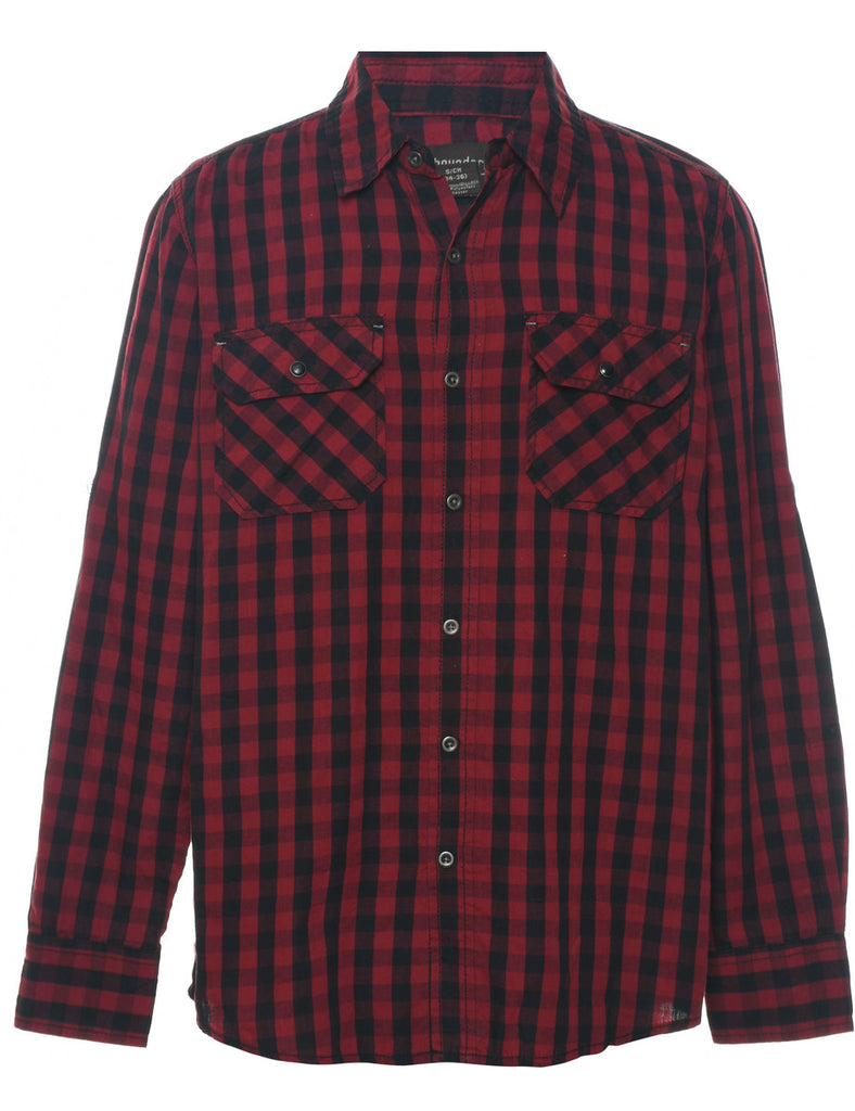 No Boundaries Checked Shirt - S
