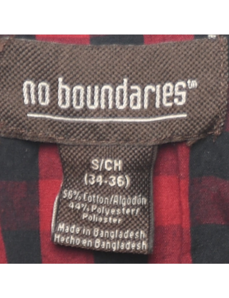 No Boundaries Checked Shirt - S