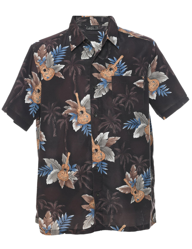 Novelty Print Hawaiian Shirt - L
