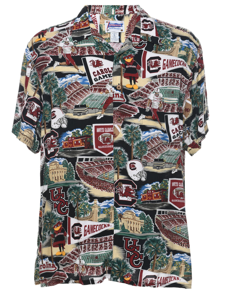 Novelty Print  Hawaiian Shirt - L