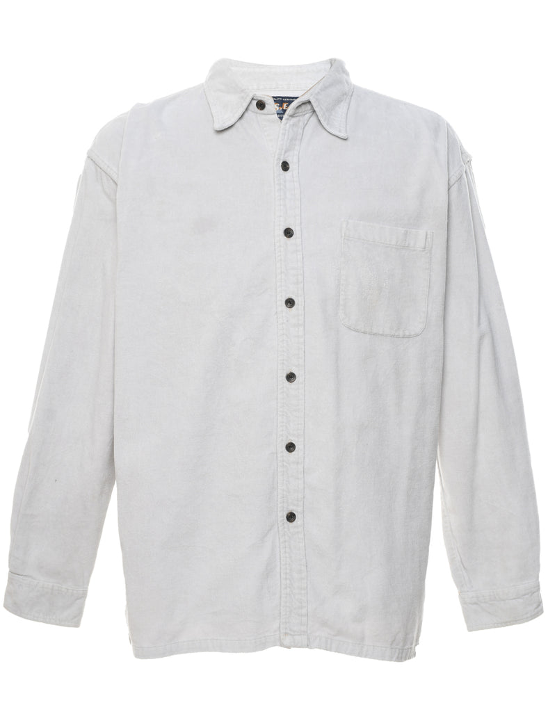 Off White Flannel Shirt - L