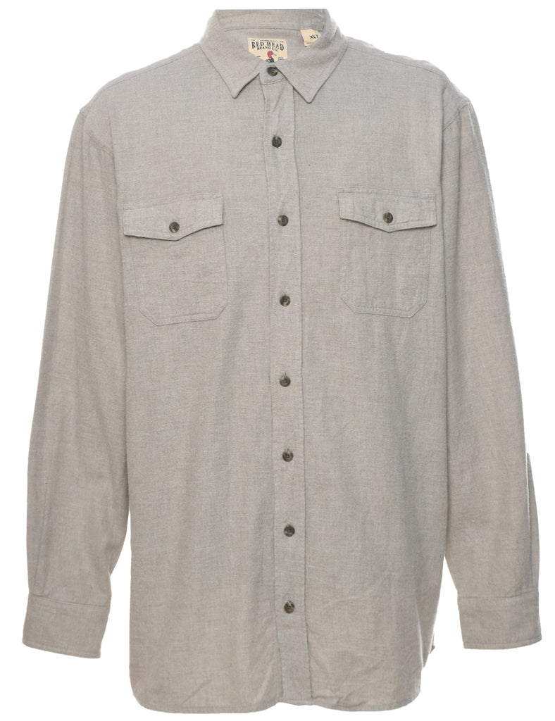 Off White Flannel Shirt - XL