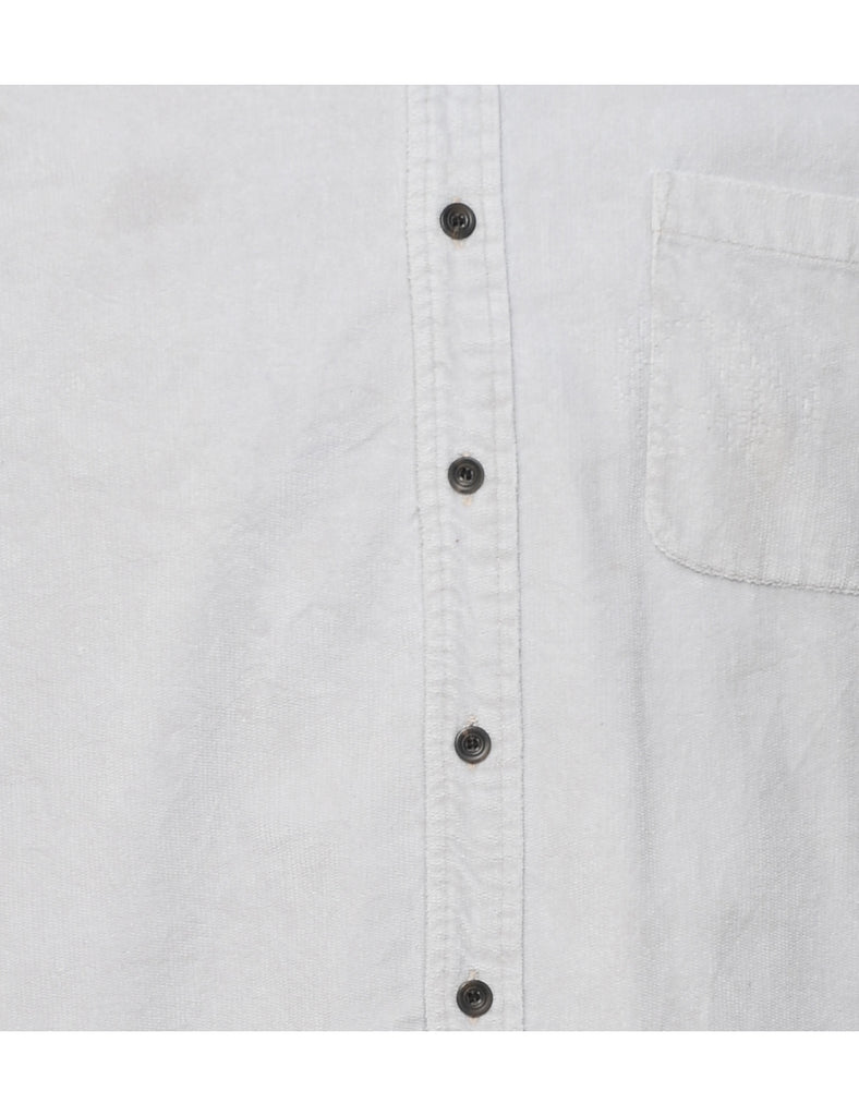 Off White Flannel Shirt - L