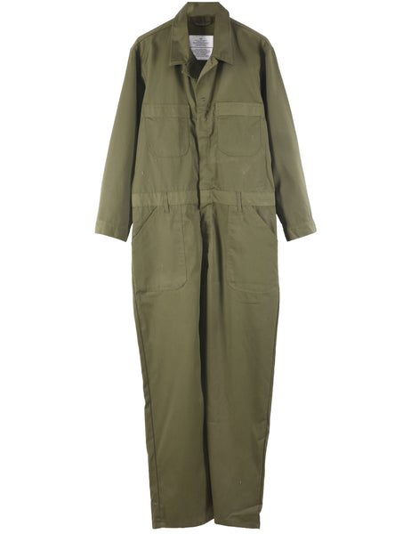 Men's Olive Green Boiler Suit Green, L Beyond Retro