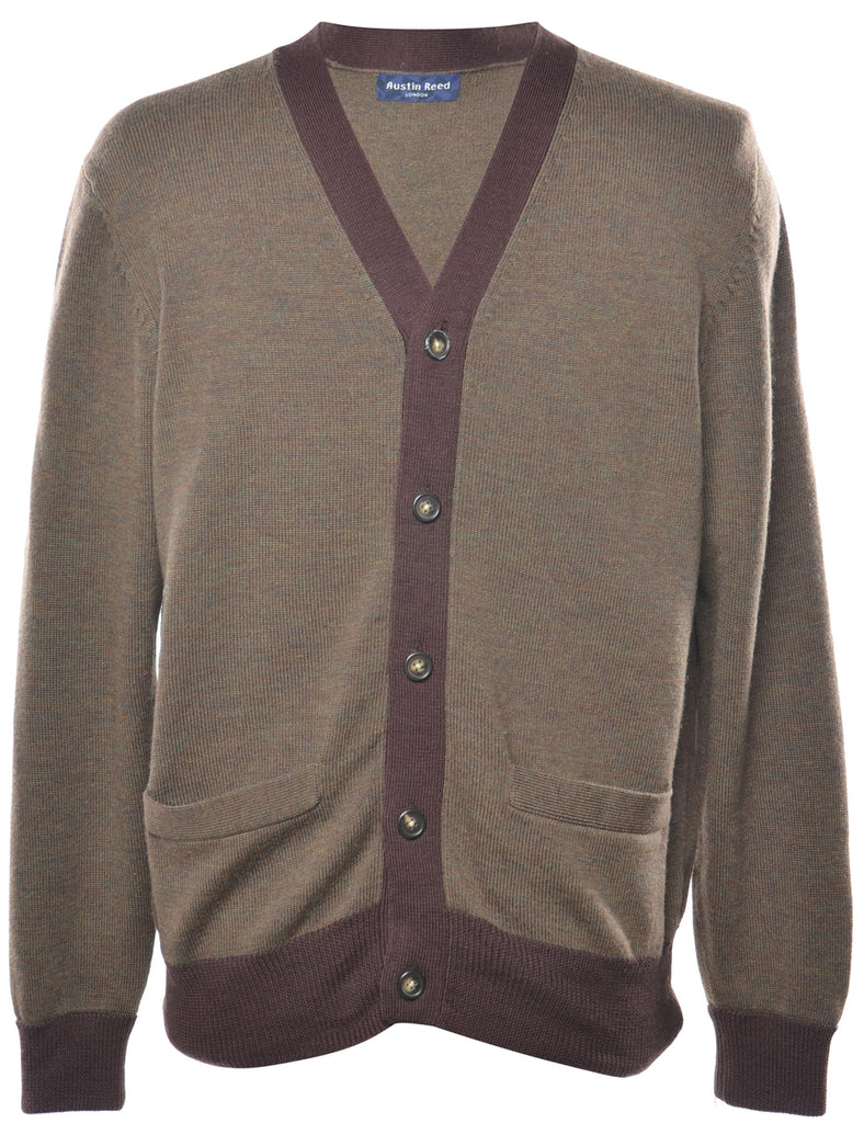 Olive Green Cardigan - L
