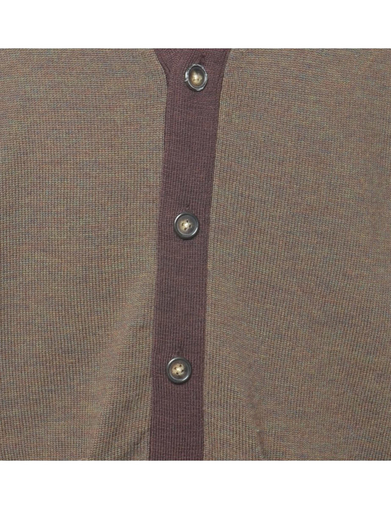 Olive Green Cardigan - L