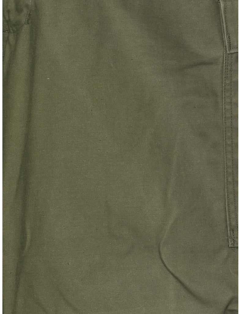 Olive Green Cargo Trousers - W36 L29