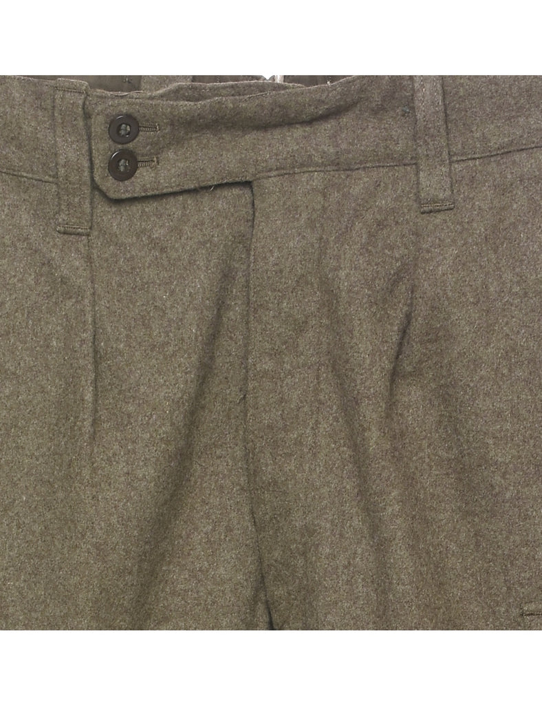 Olive Green Cargo Trousers - W35 L29