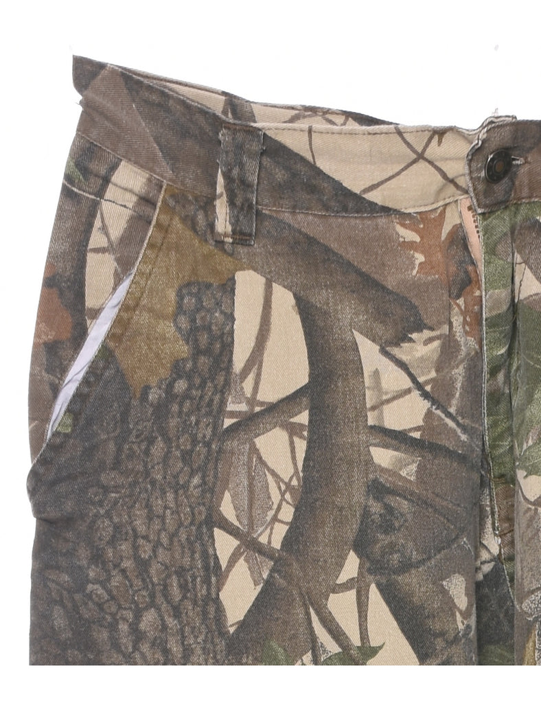 Olive Green Cargo Trousers - W31 L30