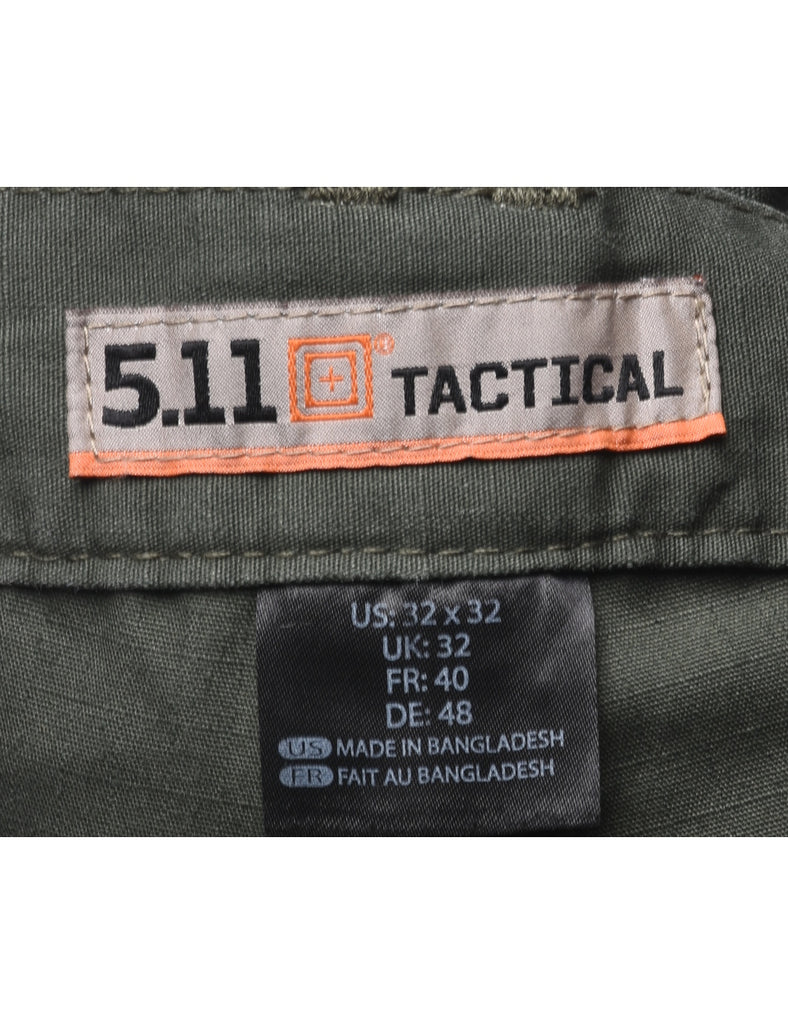 Olive Green Cargo Trousers - W32 L30