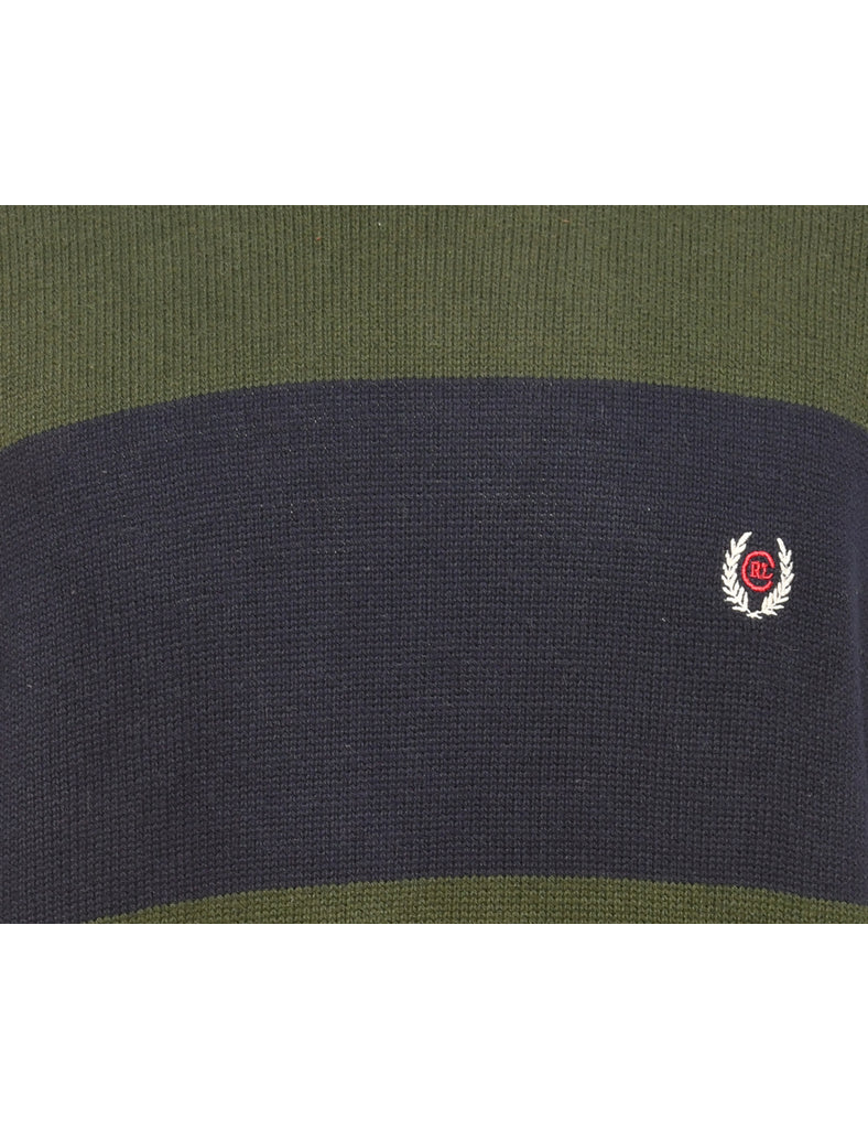Olive Green Chaps Jumper - M