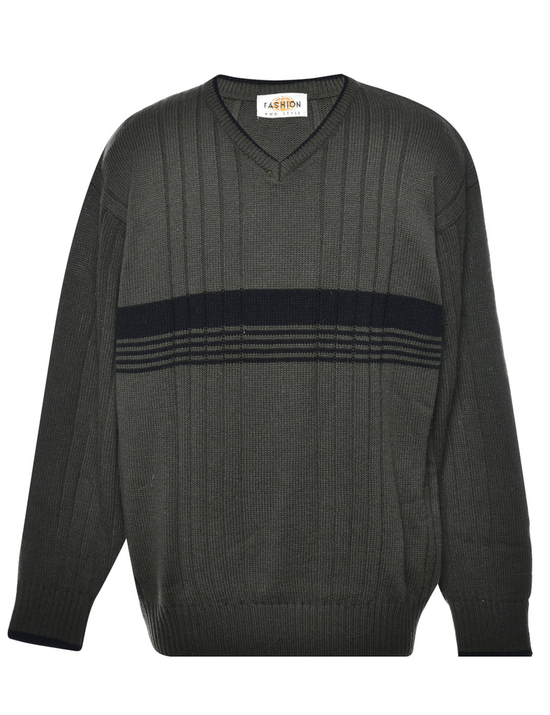 Olive Green Jumper - L