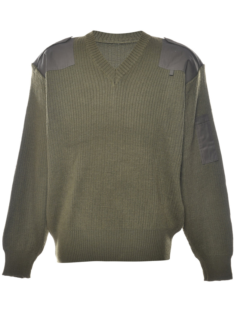 Olive Green Jumper - L