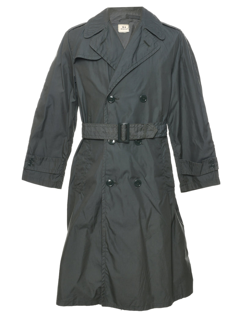 Olive Green Trench Coat - S