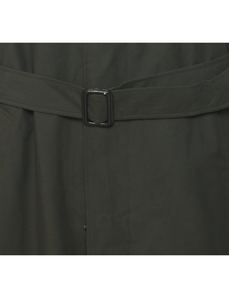Olive Green Trench Coat - M