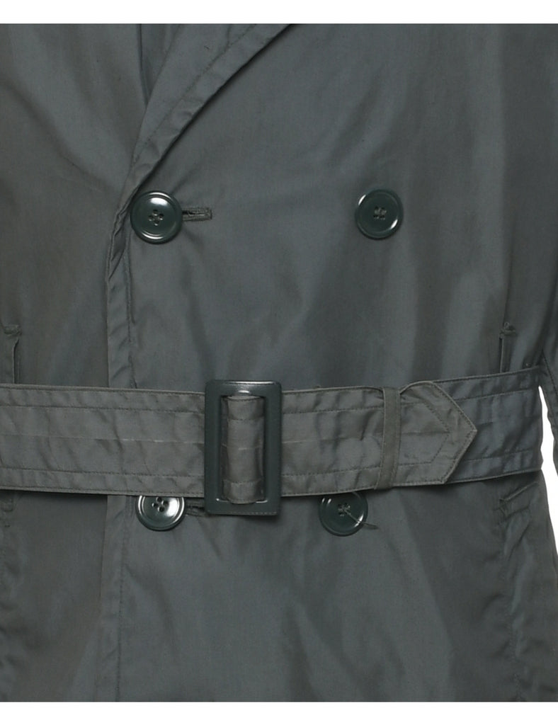 Olive Green Trench Coat - S