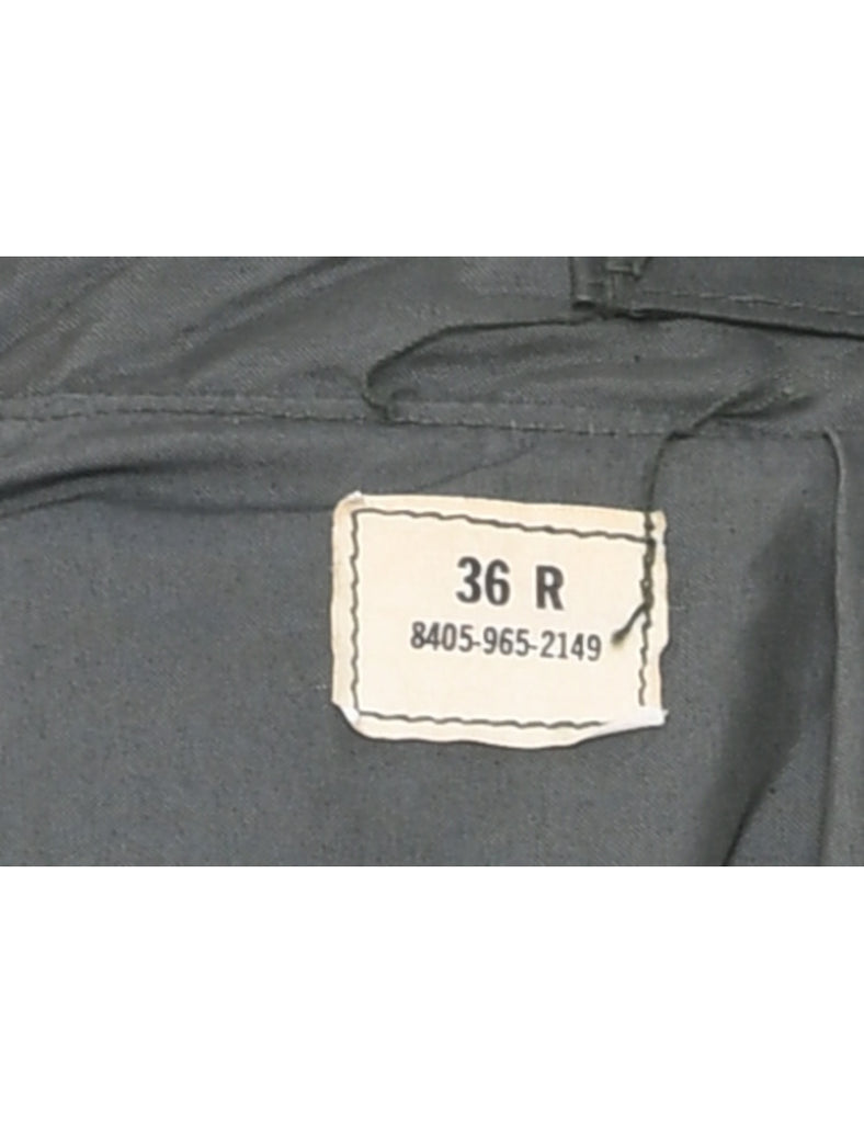 Olive Green Trench Coat - S