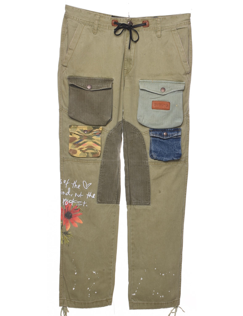 Olive Green Trousers - W33 L30