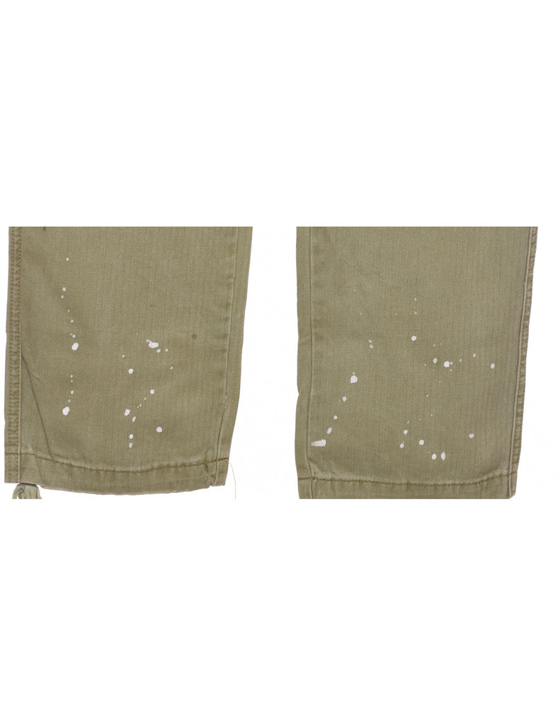 Olive Green Trousers - W33 L30