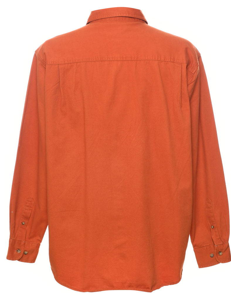 Orange Denim Shirt - L