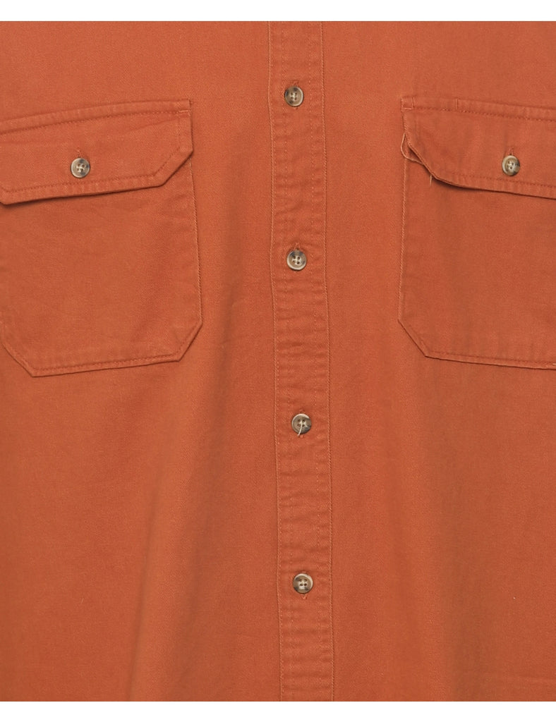 Orange Denim Shirt - L