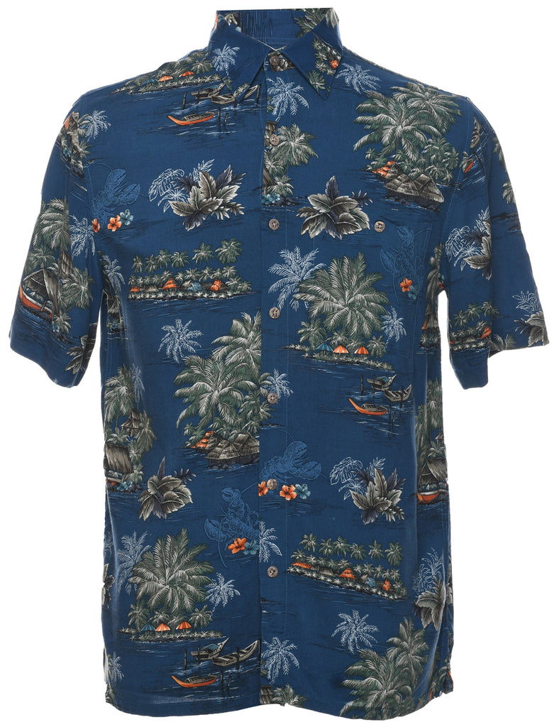 Pacific Islander Hut Hawaiian Shirt - S