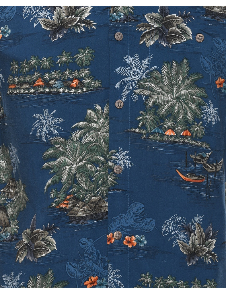 Pacific Islander Hut Hawaiian Shirt - S