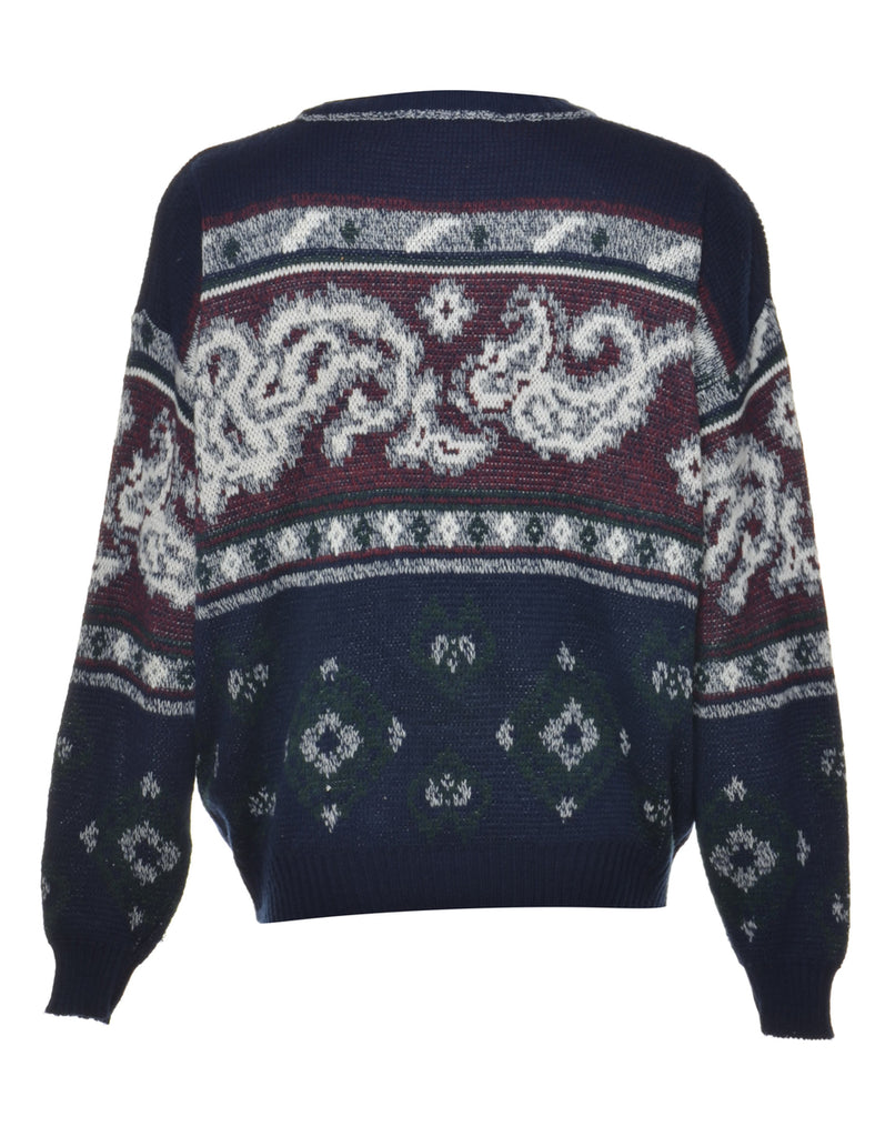 Paisley Pattern Cardigan - M