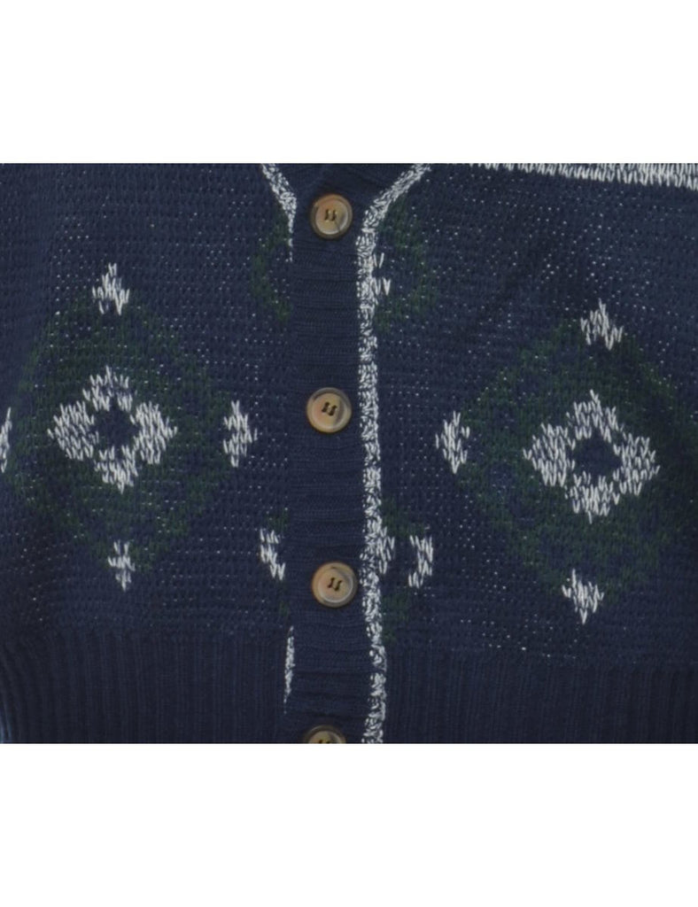 Paisley Pattern Cardigan - M