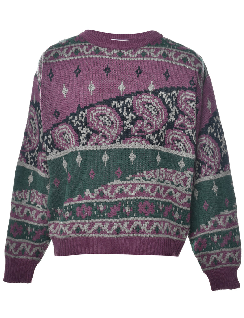Paisley Pattern Jumper - L
