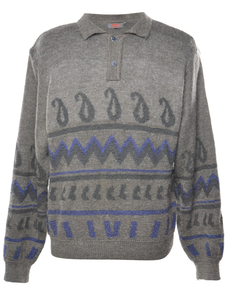 Paisley Pattern Jumper - M