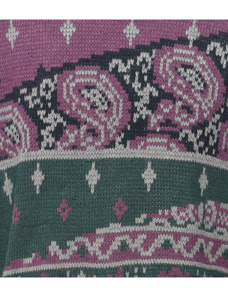 Paisley Pattern Jumper - L
