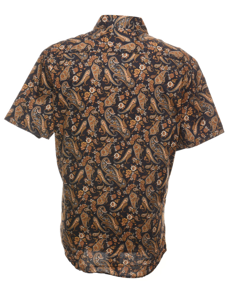 Paisley Print Short Sleeved Shirt - XL
