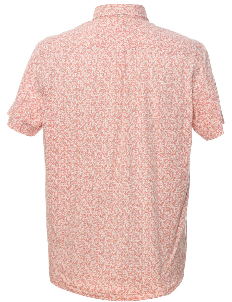 Paisley Print Short Sleeved Shirt - L