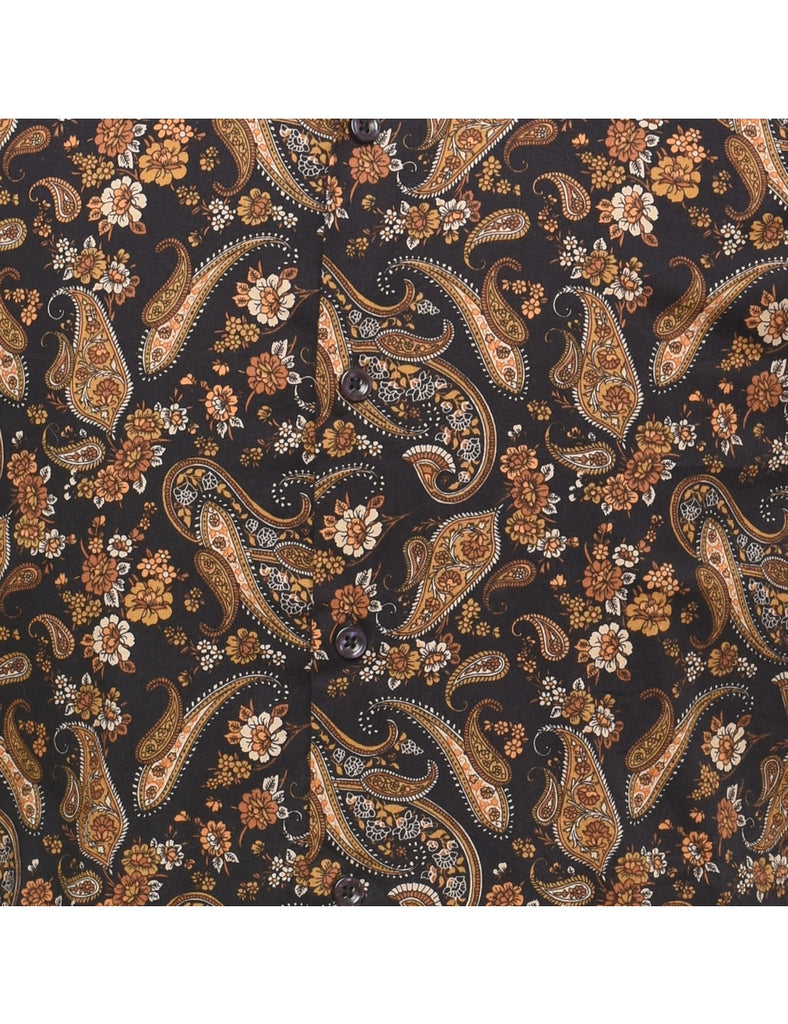 Paisley Print Short Sleeved Shirt - XL