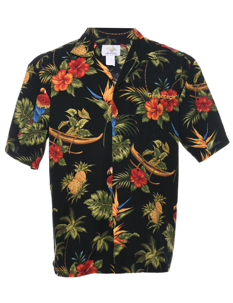 Parrot Pineapple Multi-colour Hawaiian Shirt - L