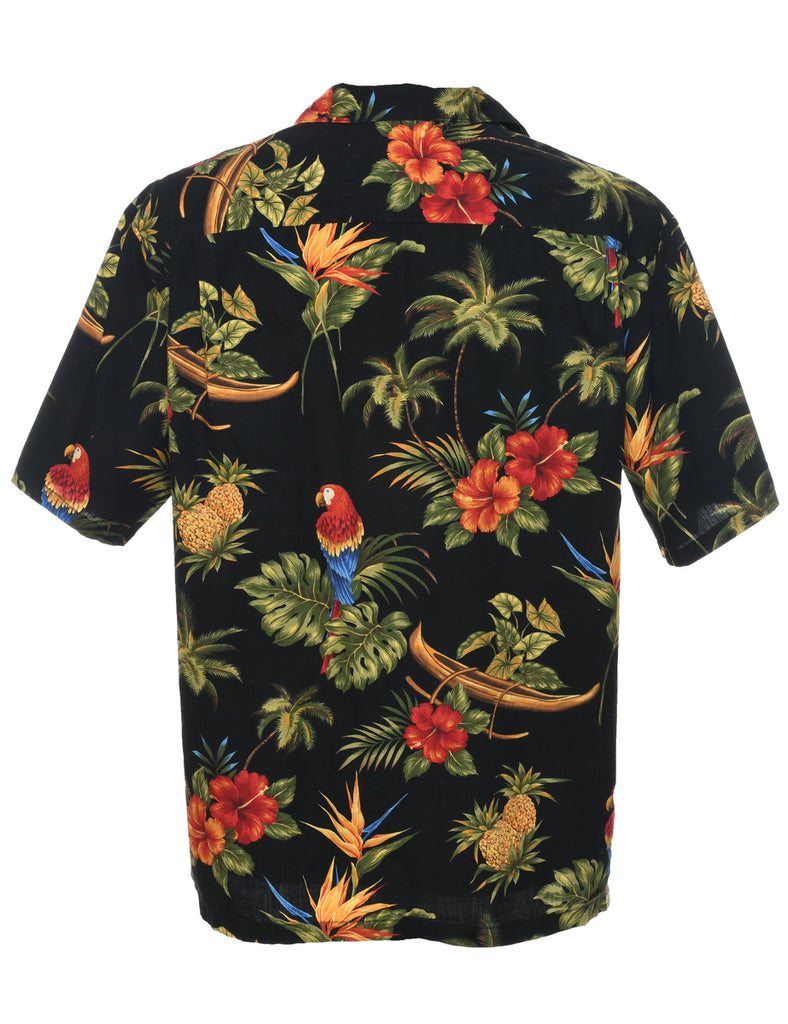 Parrot Pineapple Multi-colour Hawaiian Shirt - L