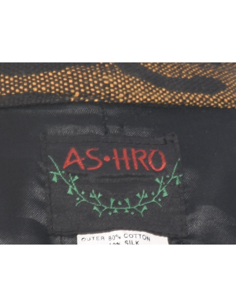 Patchwork Black Jacket - XL