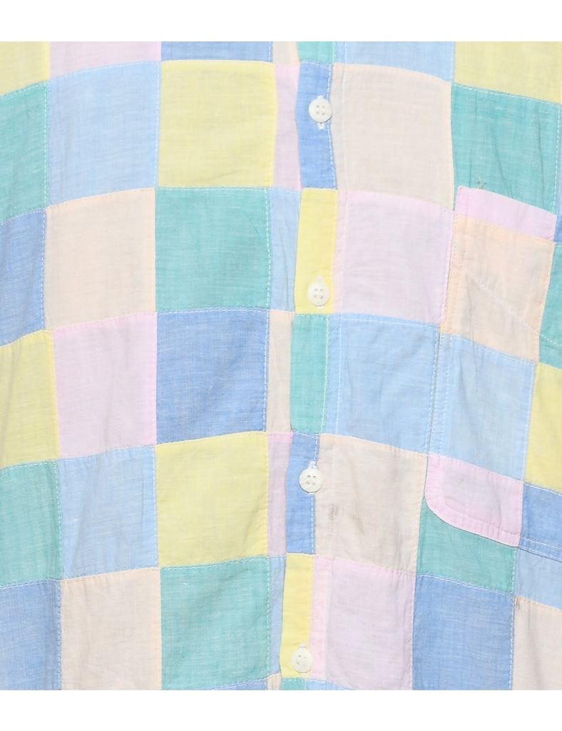Patchwork Checked Shirt - L