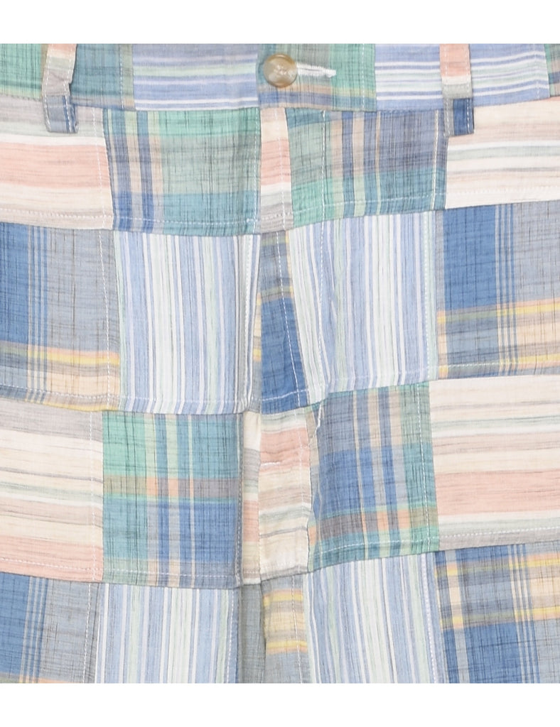 Patchwork Checked Trousers - W32 L29