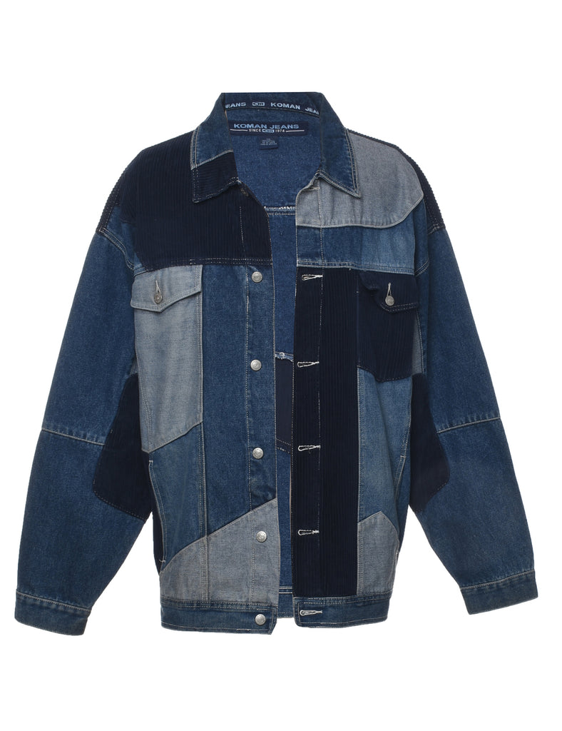 Patchwork Denim Jacket - XXL