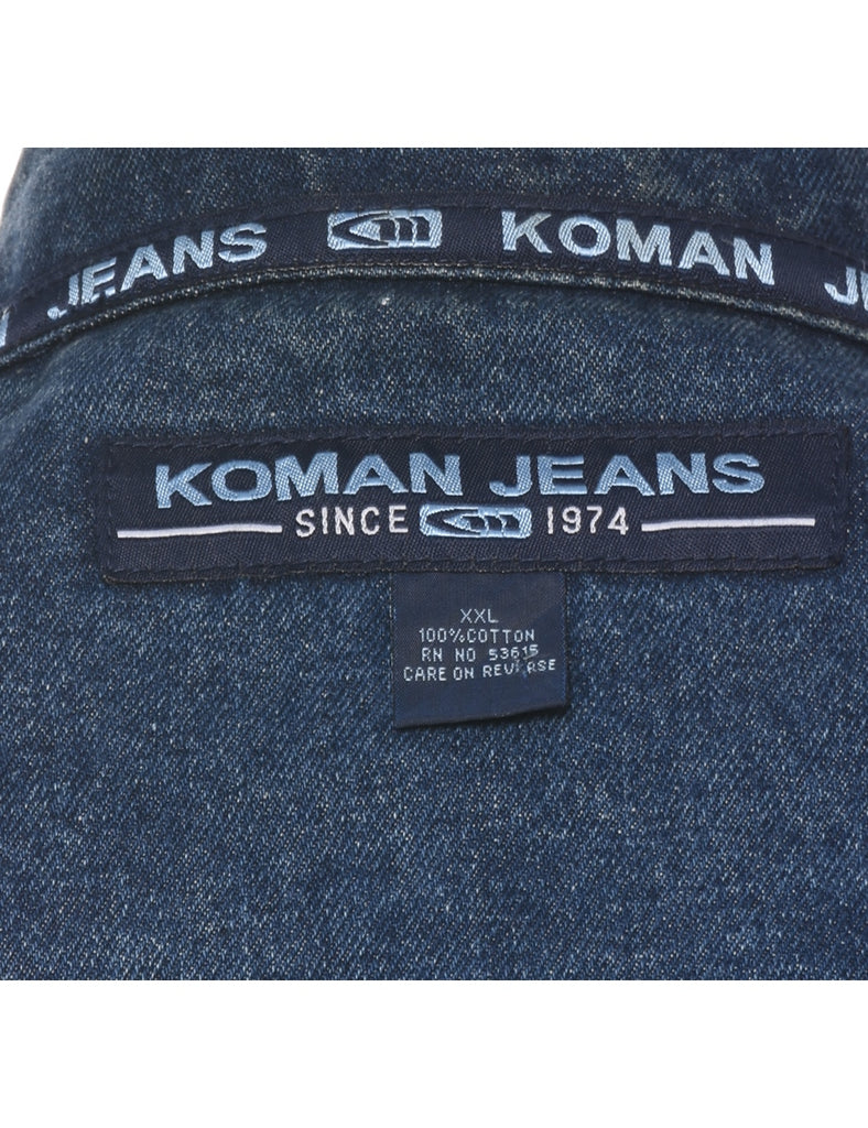 Patchwork Denim Jacket - XXL