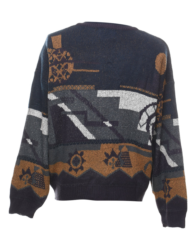 Patterned Cardigan - S