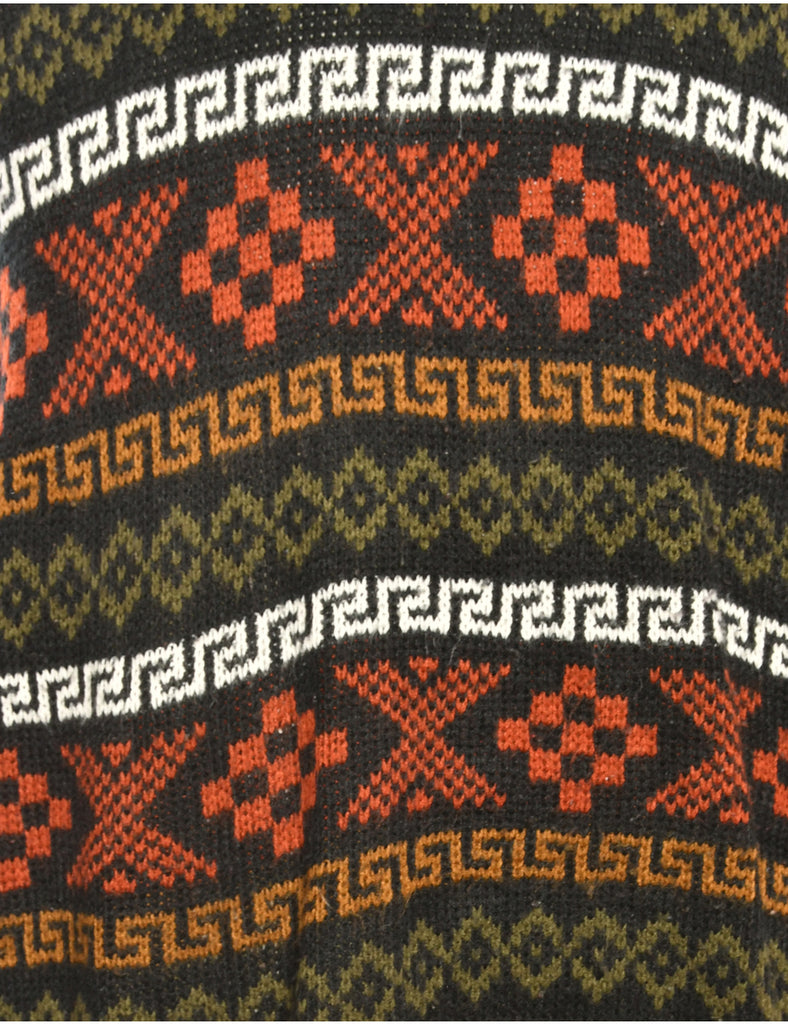 Patterned Multi Colour Jumper - L