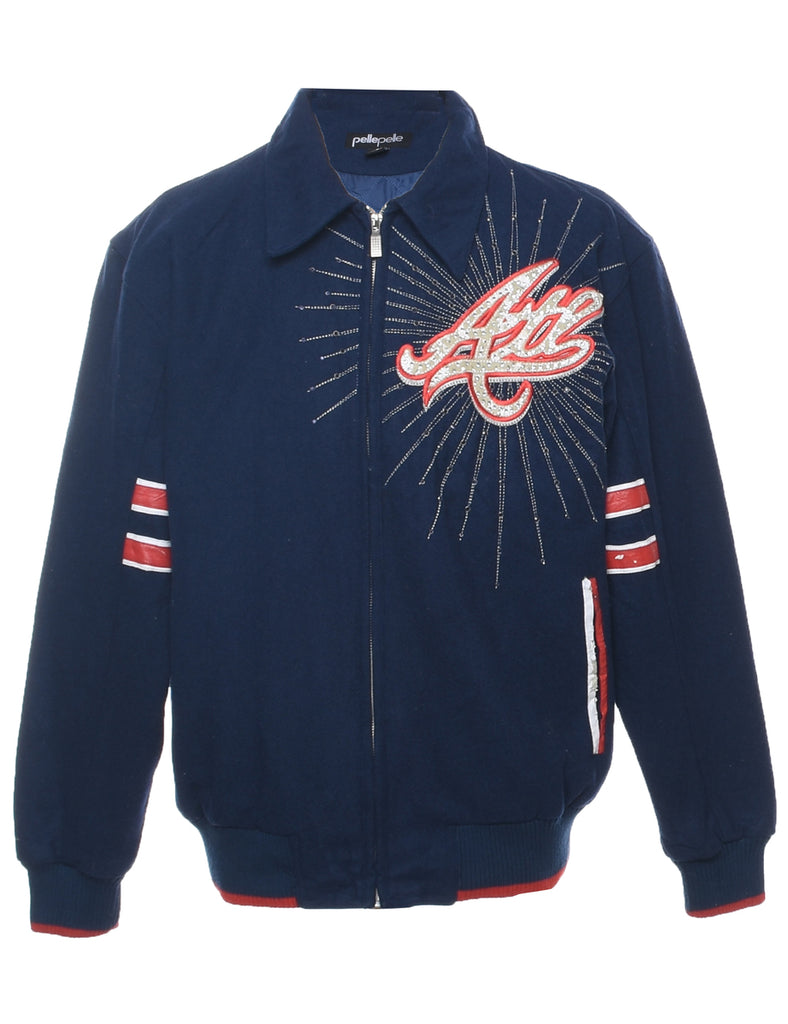 Pelle Pelle Navy Wool Jacket - L