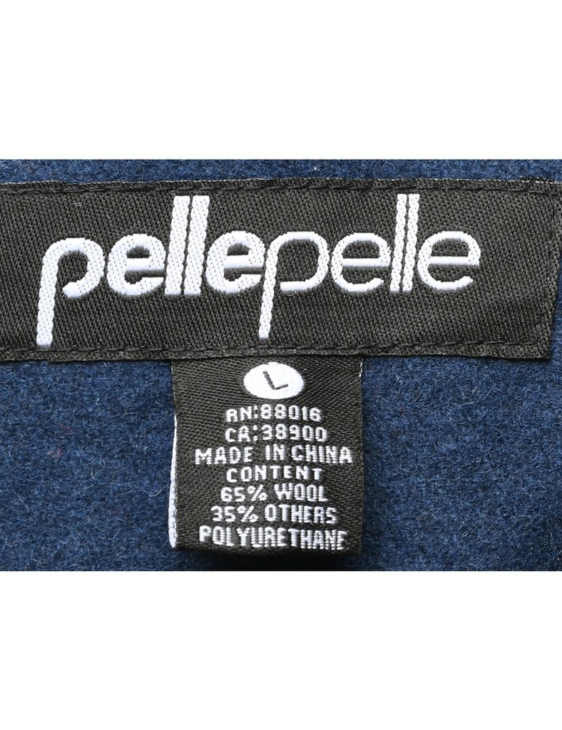 Pelle Pelle Navy Wool Jacket - L