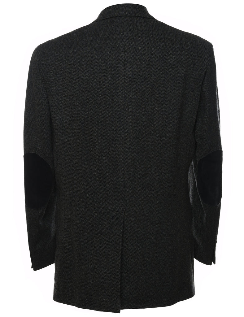 Pendleton Herringbone Tweed Black Blazer - L