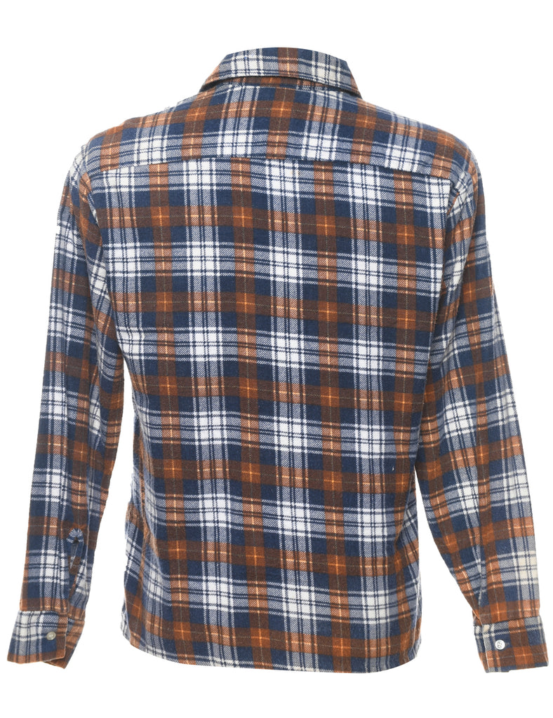 Perma Prest Checked Multi-Colour Flannel Shirt - S