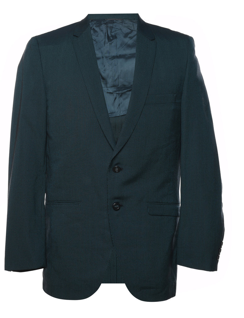 Pinstriped Navy 1980s Blazer - M