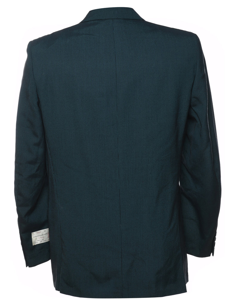 Pinstriped Navy 1980s Blazer - M